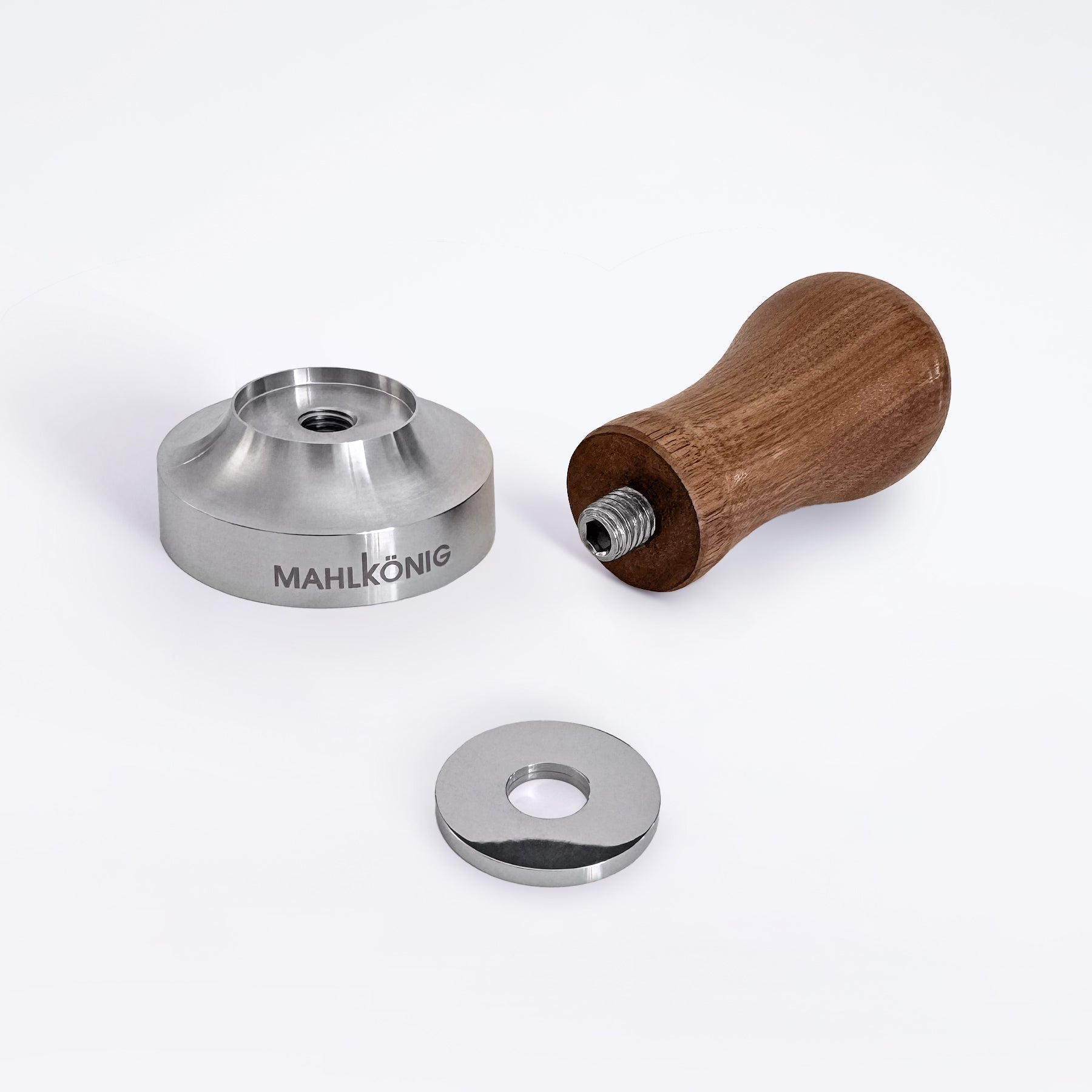 Mahlkönig Tamper, Walnut – Nossa Familia Coffee