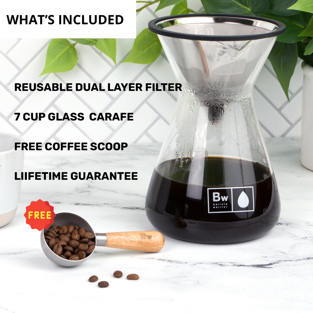French Press with Thermometer - Stainless Steel Coffee Maker – Barista  Warrior