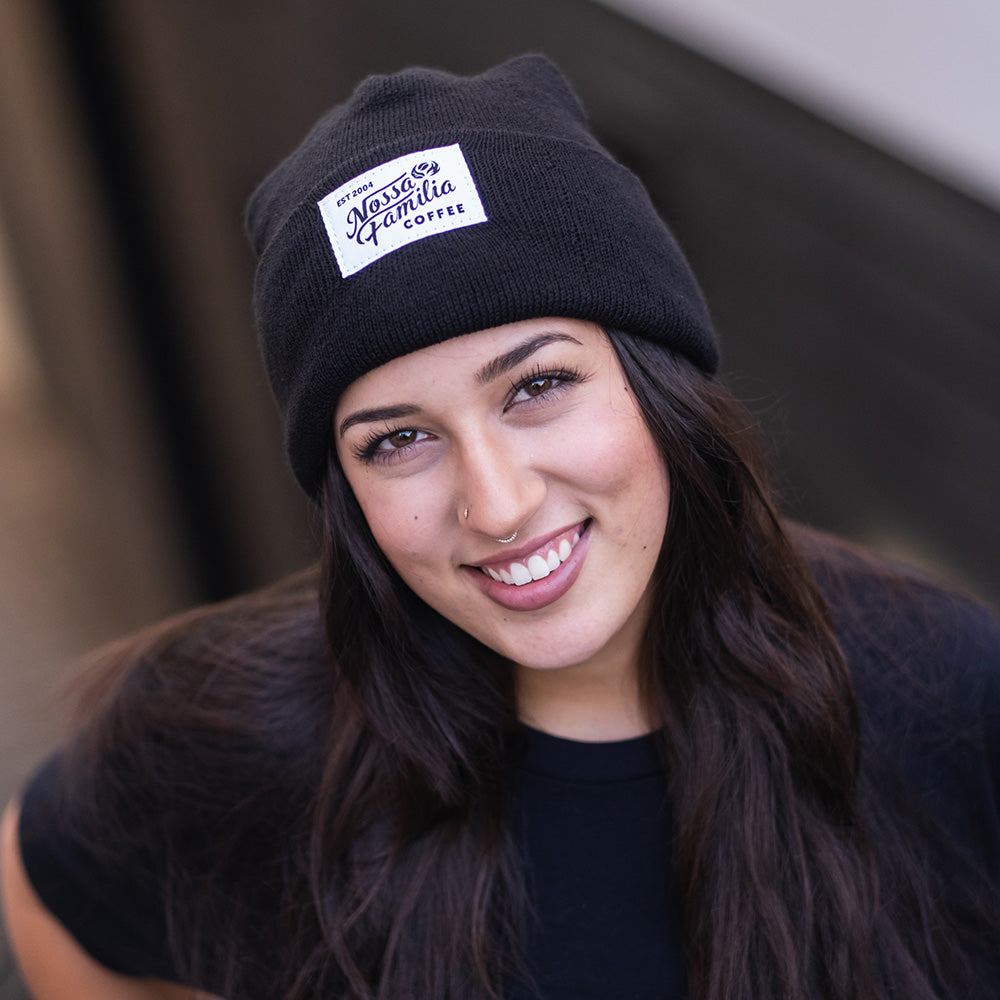 Nossa Familia Knit Beanie in Black