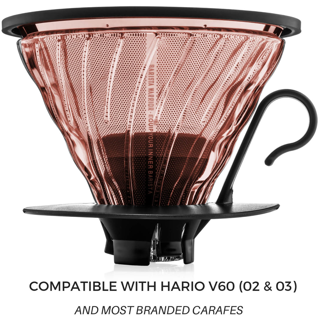 Reusable Pour Over Coffee Filter for Chemex and Hario V60 (Copper) by –  Nossa Familia Coffee