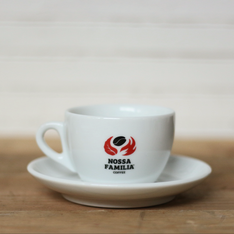 Nossa Logo Latte Cup & Saucer