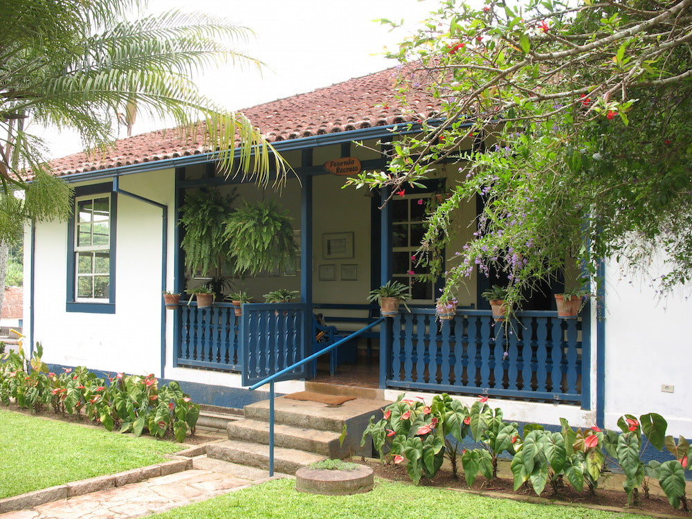 House at Nossa Familia's family farm, Fazenda Recreio in the highlands of Brazil.