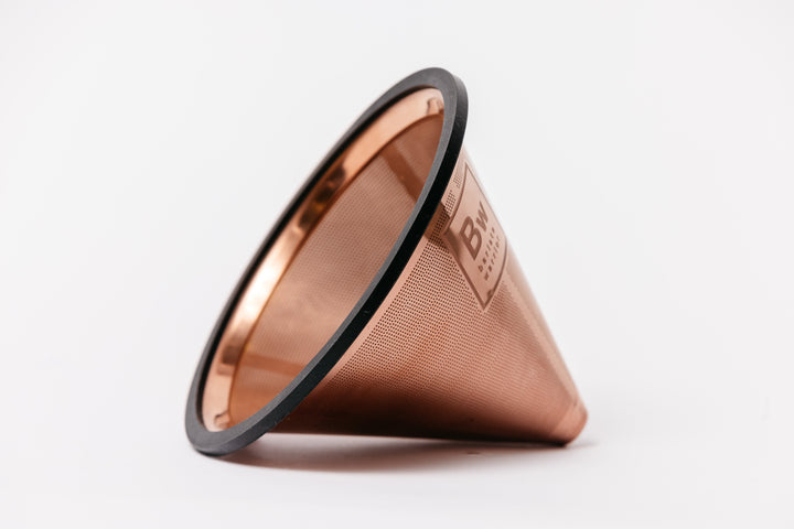 Reusable Pour Over Coffee Filter for Chemex and Hario V60 (Copper) by Barista Warrior