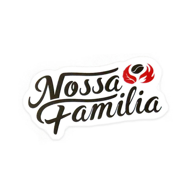Nossa Familia Coffee Logo Script Sticker